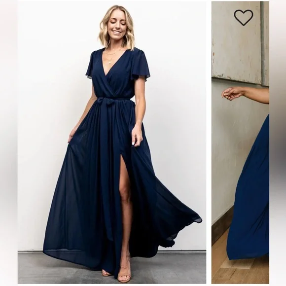 Baltic Born Kristina Dress in Navy - Picture 1 of 4